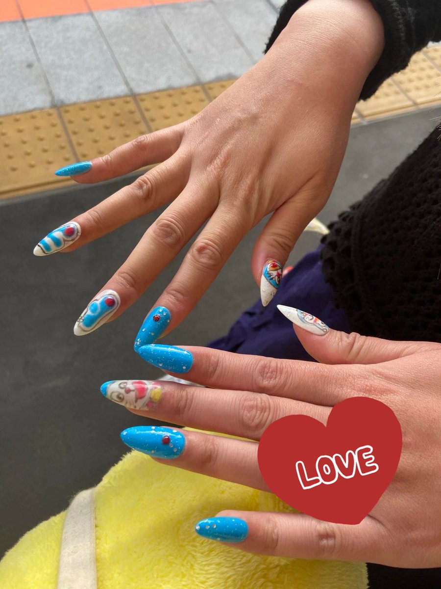 boko0615's tweet photo. ドラちゃんのドローンショー見てきた👀
ほんまに可愛いし素敵だしすごかったー😍
先週映画も見てきて最近はドラ活しとります😊
爪もドラちゃんw
そっこー家帰ってきてWBC見て、いい1日だった(´∀`) https://t.co/Ql4omDUlXT
