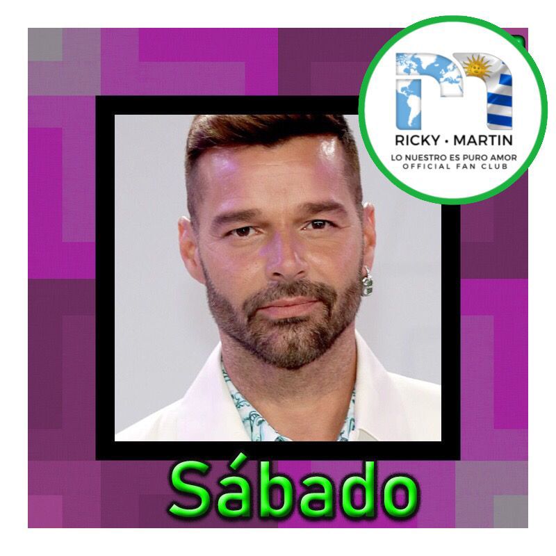 Pasen un bonito #sábado !!! 

<a href="/ricky_martin/">Ricky Martin</a> <a href="/RMwebteam/">Ricky Martin WebTeam</a> 

 <a href="/inpulsemedia/">Inpulse Media</a> <a href="/lonuestrofco/">Lo Nuestro Es Puro Amor FCO de Ricky Martin</a> 

<a href="/SonyMusicUru/">Sony Music Uruguay</a>  <a href="/SonyMusicArg/">Sony Music Argentina</a>  <a href="/SonyMusicLatin/">sonymusiclatin</a> 

#ricky #rickymartin #ricky_martin #rickymartinwebteam