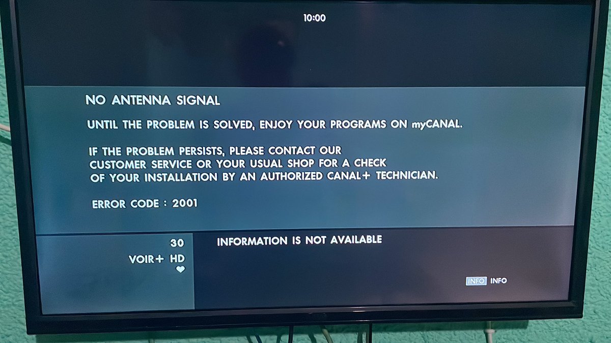 Moise2511's tweet photo. @CanalPlusRwanda Mt tv been like this from 12h00 up to now what should i do? https://t.co/YNKUN2wTpX