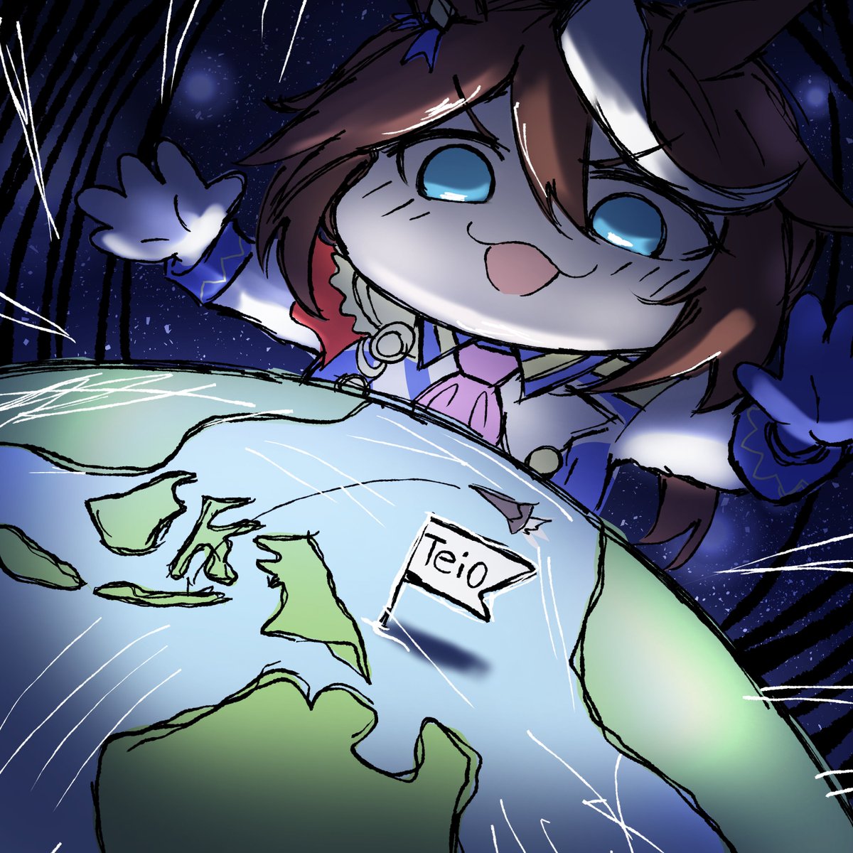 "Hachimi" uses 0.01% of her power to control the world.