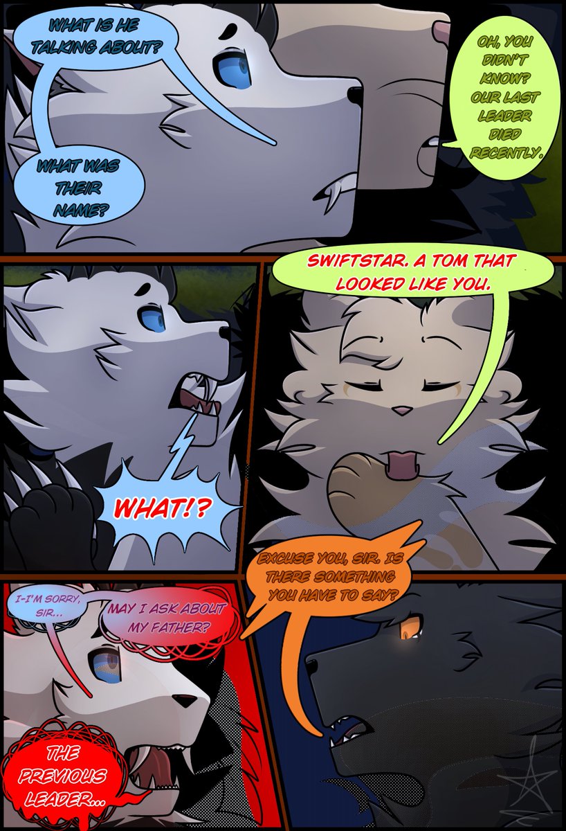 TFP_Comic's tweet photo. Page 52 and page 53 (Chapter 3 Pages 2 and 3)

Want to know more details of the pages and a better explanation on what's going on? Check out the pages on ComicFury: 

https://t.co/X0eouoadas https://t.co/yOP76AqHnZ