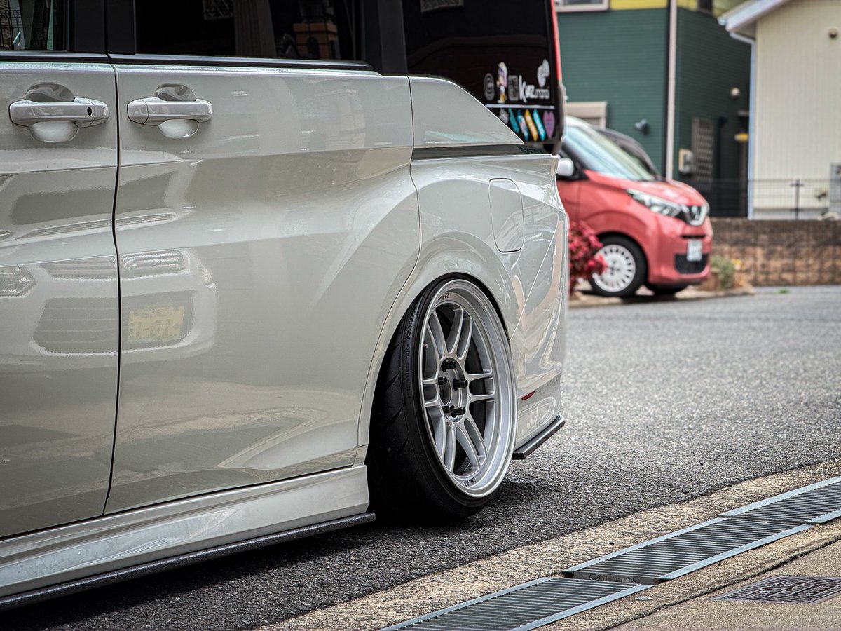 DMstyleKYO's tweet photo. 久しぶりにちょっと変更

割と好み🫢

ちょっとの差でも変わるなぁ

車高はそのままで

 #RPF1 
 #ENKEI
 #仕様変更
 #久しぶりの変化 https://t.co/L5oxB447Bn