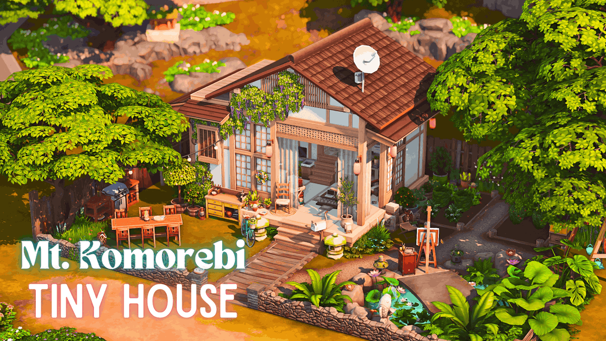 NEW VIDEO! 🌸🏠 I've been working on huge builds and needed a break, so I  decided to start a series of tiny builds I can complete without feeling overwhelmed. First one: a Japanese-inspired tiny house for Mt.  Komorebi.

📺 bit.ly/tinykomorebiSM
📁 bit.ly/tinykomorebiDL