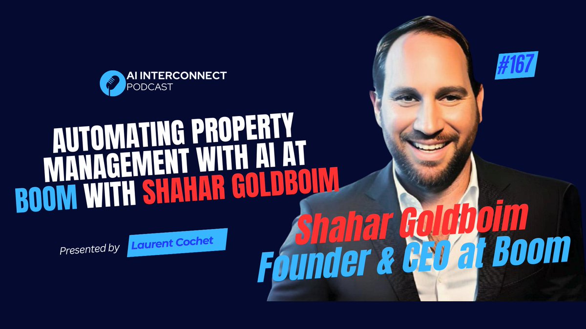 Automating Property Management with AI at <a href="/boomnow/">Boom Group Inc.</a>  with Shahar Goldboim youtu.be/6sBiVE5XRPs?si… via <a href="/YouTube/">YouTube</a>