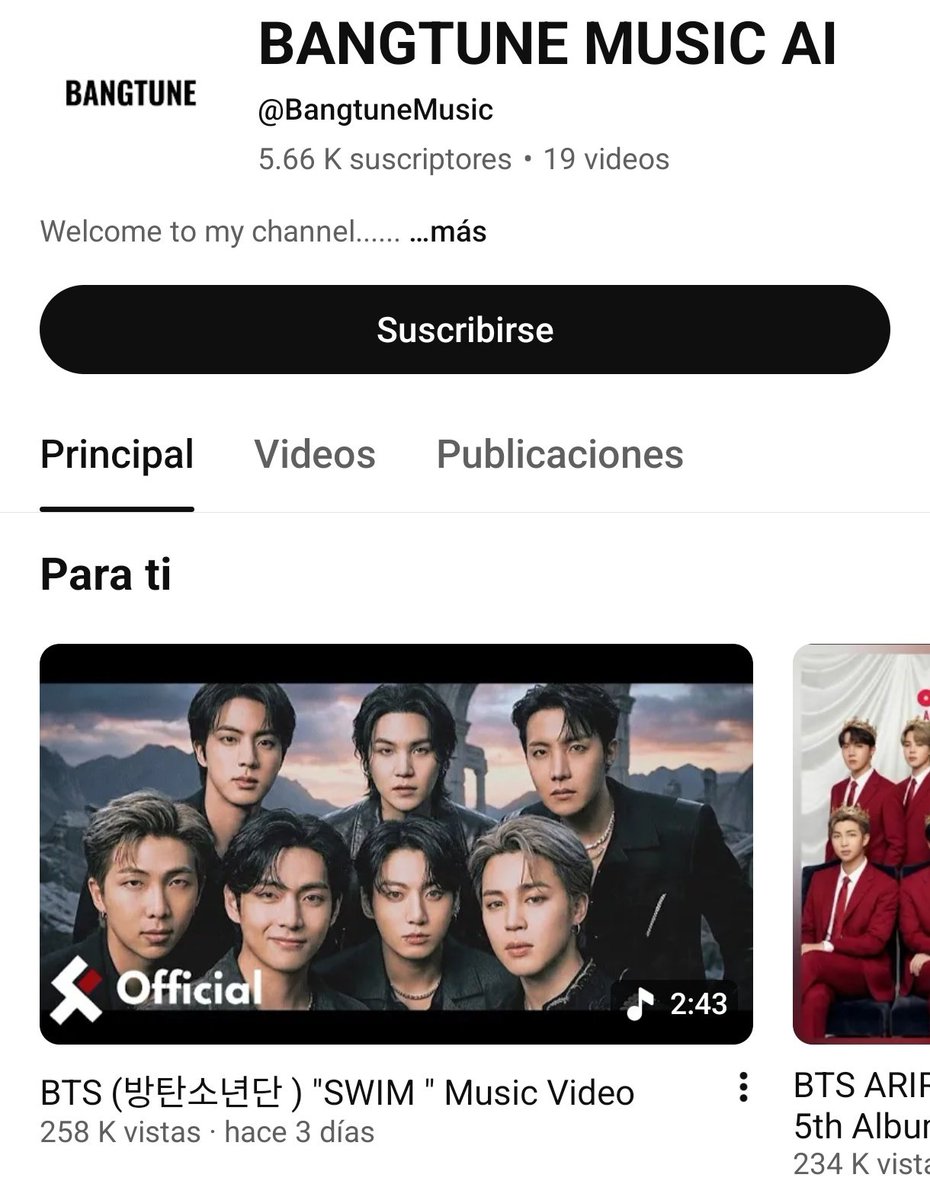 🚨 ARMY, PASEN A DENUNCIAR ESTE CANAL A LA DE YA!

youtube.com/@bangtunemusic…