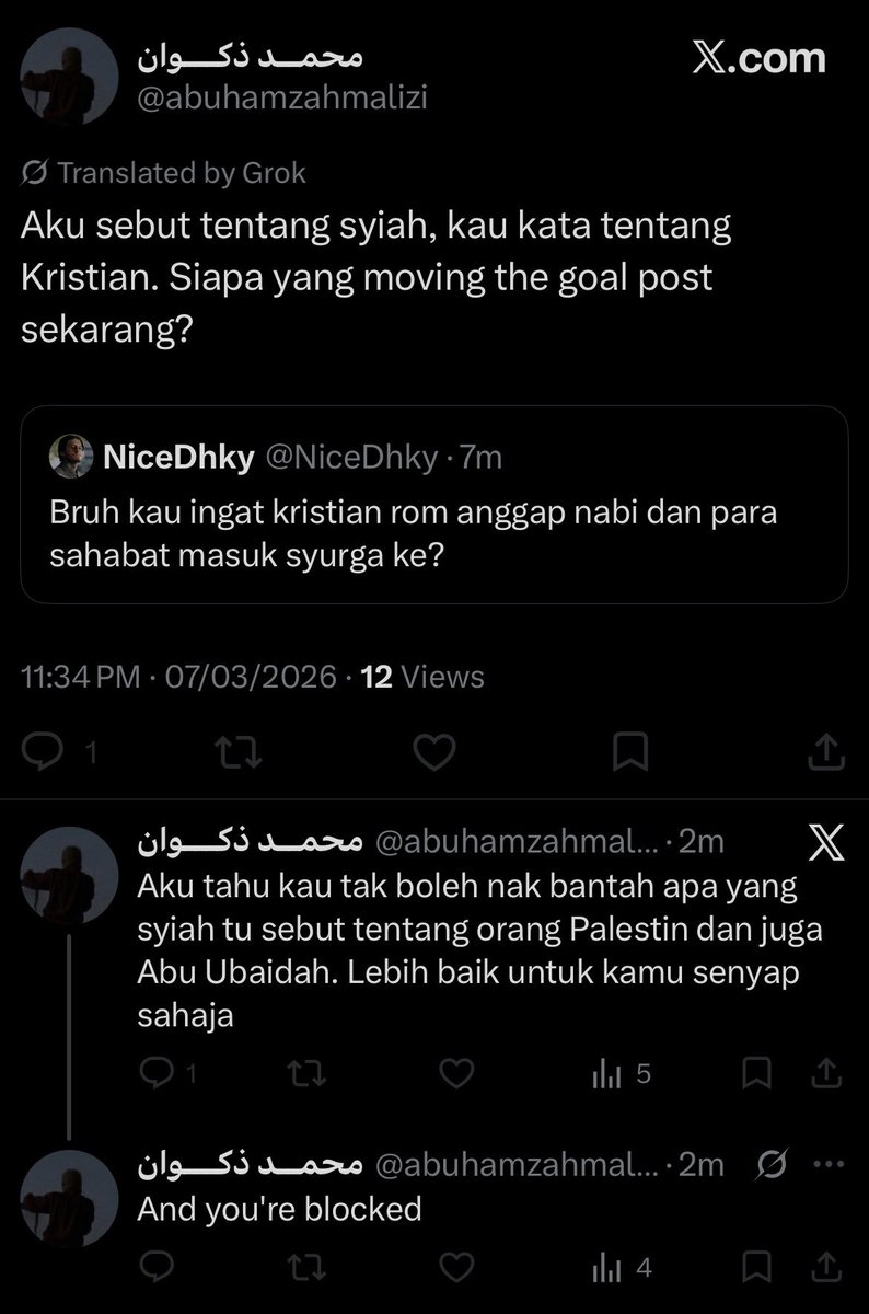 NiceDhky's tweet photo. Memang wahabois tak faham analogi dan perbandingan ke? Perbandingan yg sama yg Dr Maza bg. Korang semua mmg room temp iq ke cemana?

Nk bntah mnde… bukan takat abu ubaidah aku tak setuju, dorang kafirkan sahabat pun aku tak setuju. Jimbit mnde mdh je nk fhm. https://t.co/30W0IUl3OP