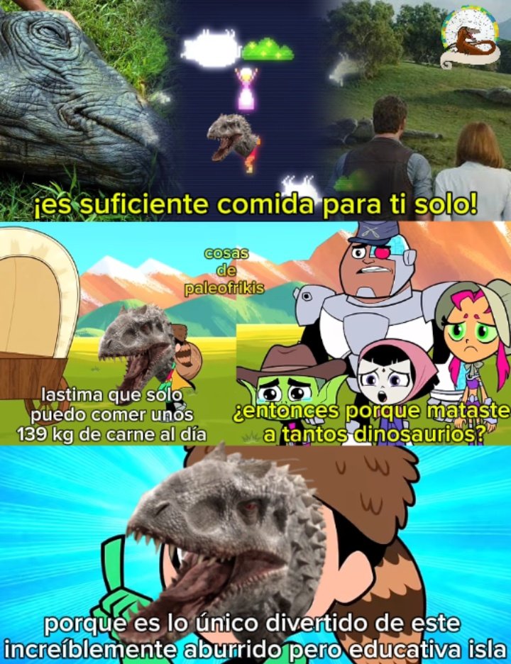 Estaba viendo la primera pelicula de Jurassic World y luego se me ocurrió hacer este meme