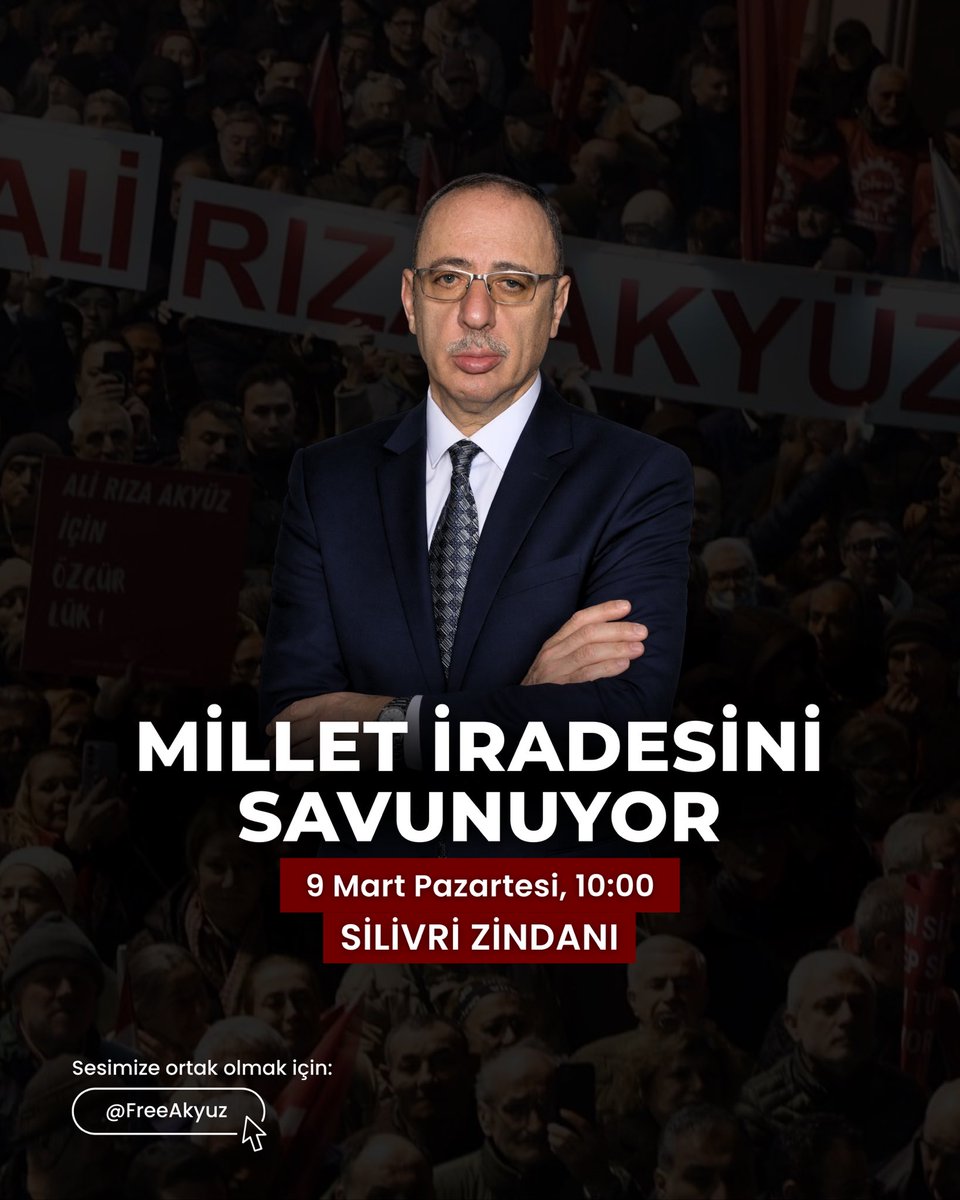 Ali Rıza Akyüz Serbest Bırakılsın! tweet media