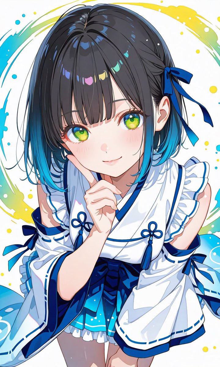 フォロワーさん4000名到達おめでとうございます🎉
青い巫女ちゃんで参加させていただきます💙
#カラフル巫女