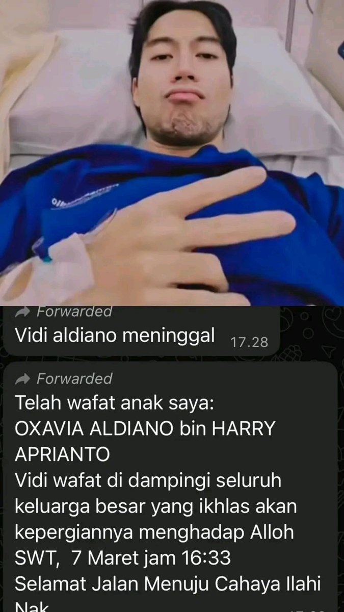 ClliperA51841's tweet photo. Innalillahi semoga amal ibadahnya kak Vidi diterima ALLAH SWT🤲

Rest in Love https://t.co/X12hYGw2U6