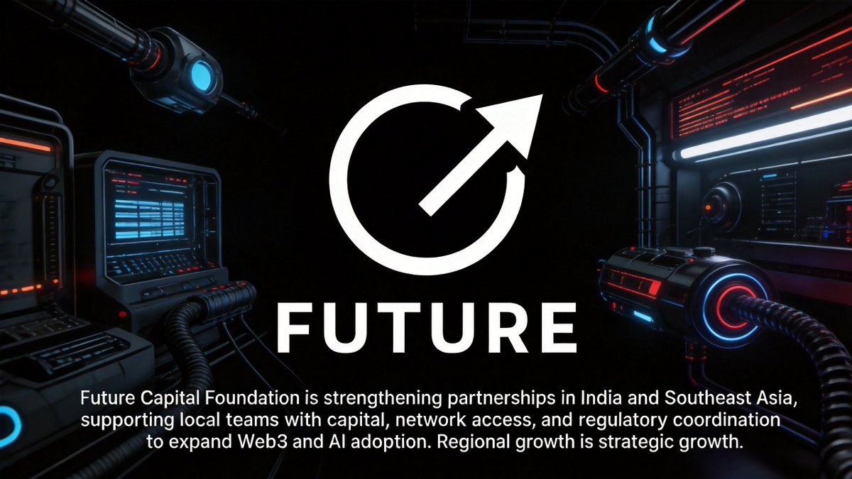 FutCapitalFund's tweet photo. Future Capital Foundation is strengthening partnerships in India and Southeast Asia, supporting local teams with capital, network access, and regulatory coordination to expand Web3 and AI adoption.

Regional growth is strategic growth.

#EmergingMarkets #Web3 #AI https://t.co/IsgH9ov5WL
