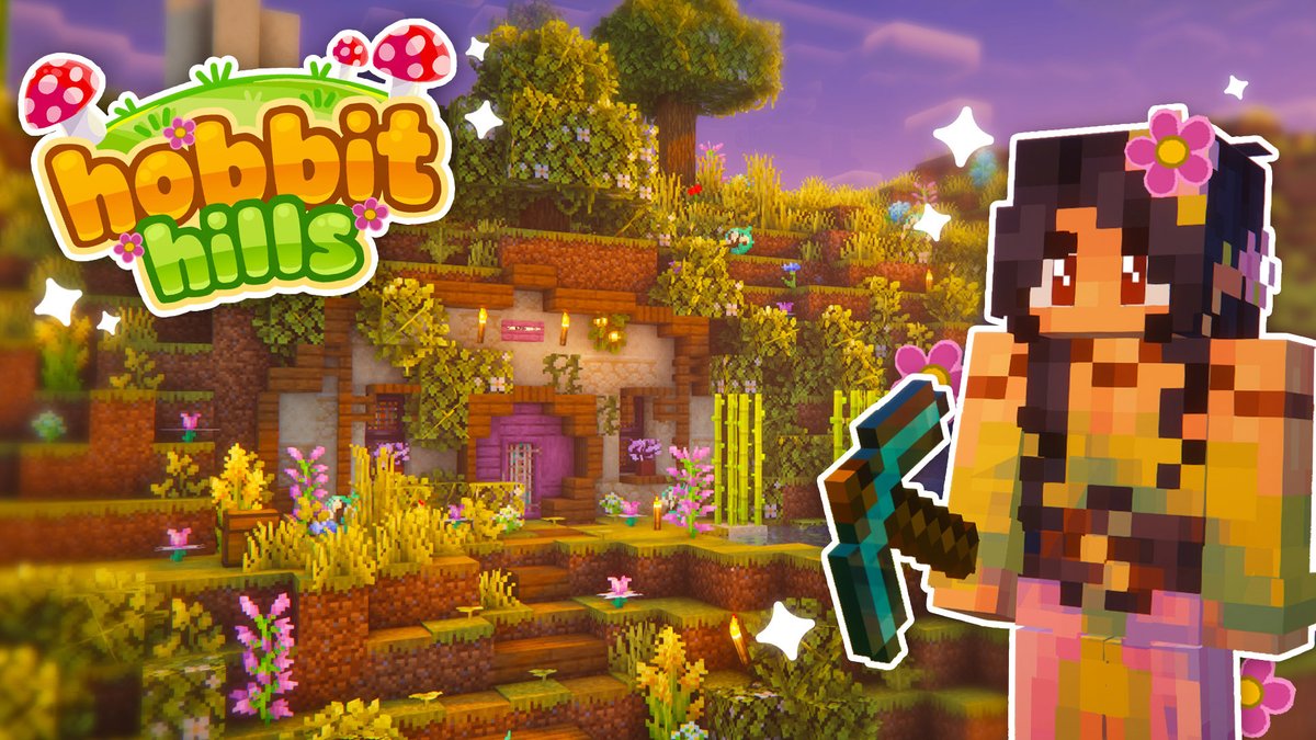 hello, happy saturday!!

let's start my journey on <a href="/HobbitHillsSMP/">Hobbit Hills SMP</a> ! 🍃

video here: youtu.be/C22E1FZ4K5k?si… 🤍