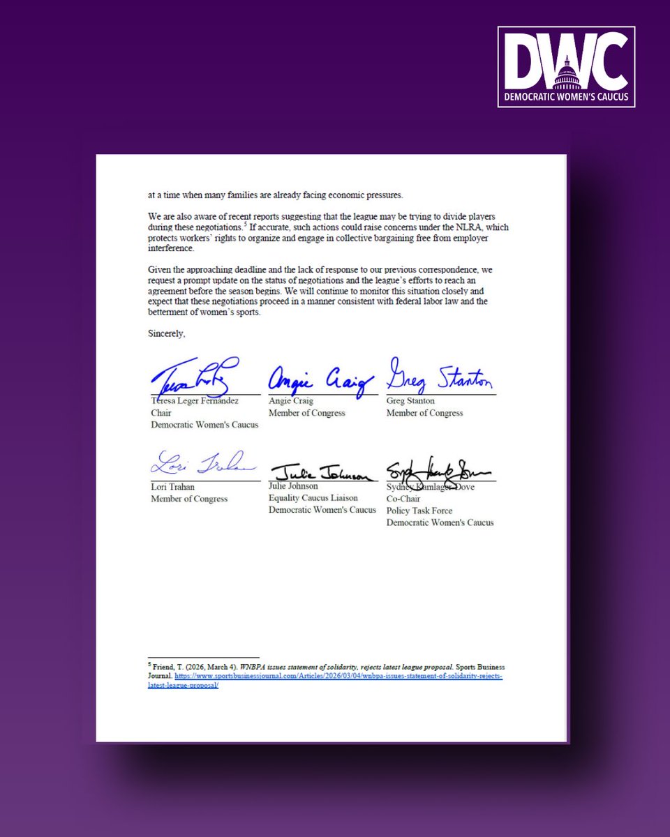 Democratic Women's Caucus tweet media