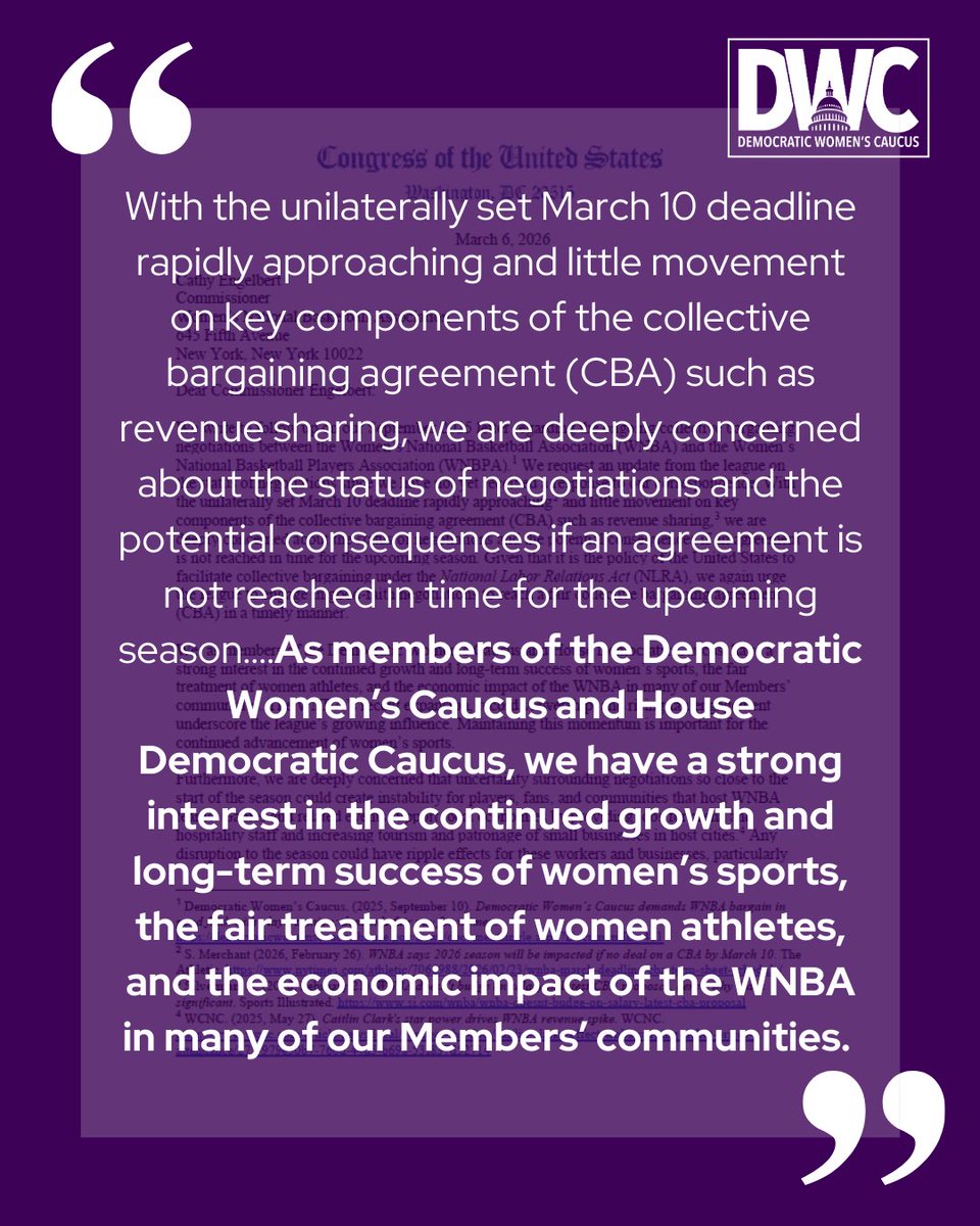 Democratic Women's Caucus tweet media