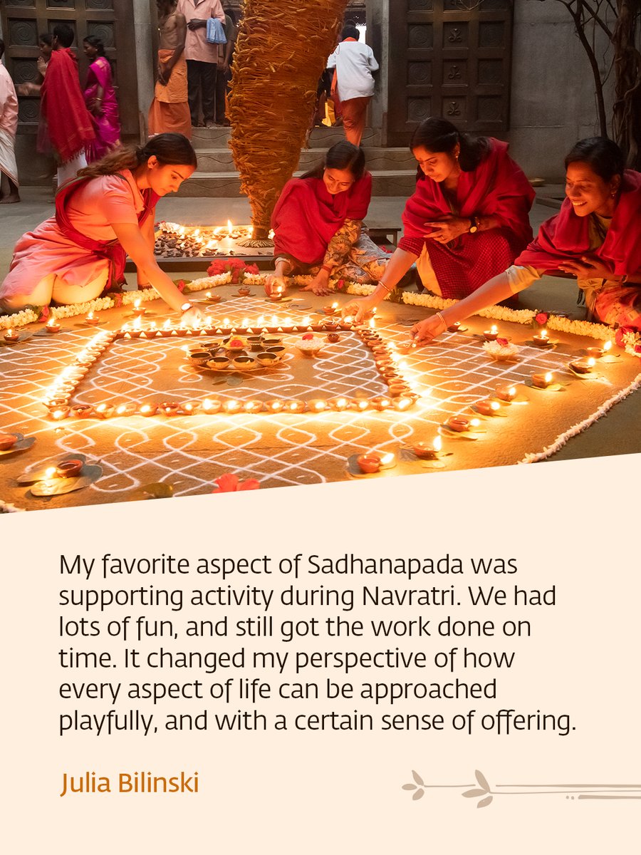 ishafoundation's tweet photo. Participants share their most cherished moments from the exuberant, intense, and transformative ride that is Sadhanapada.
Know More: https://t.co/XgAE5saoPF https://t.co/OTb6opPwVs