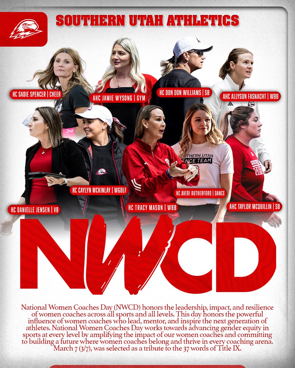 Happy #NationalWomenCoachesDay ‼️

Today we celebrate ALL the strong women who lead, mentor and shape the experience of our student-athletes. Thank you for everything you do for our programs!

#NWCD2026 ⚡️ #NWCD ⚡️ #TBirdNation ⚡️ #RaiseTheHammer