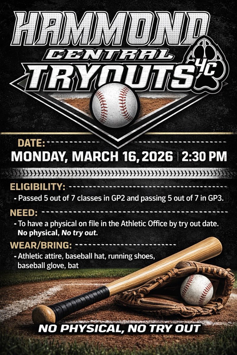 Hammond Central Wolves Baseball tweet media