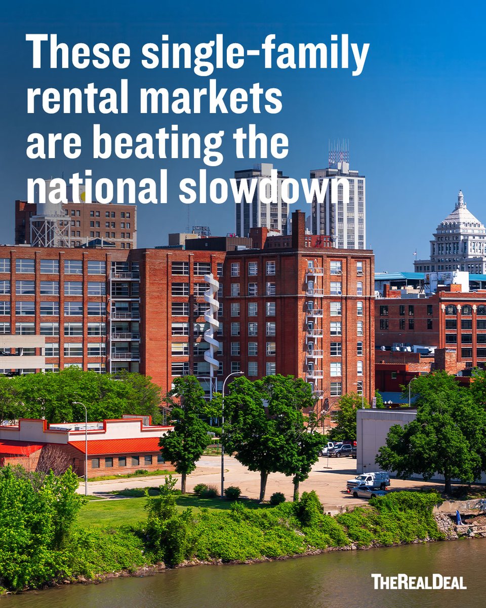 trdny's tweet photo. The single-family rental boom is cooling. But a few markets are still delivering.
A #TRDData analysis of new Attom data found a small cluster of counties in the Midwest and South where investors are still getting the rare combo of solid rental yields and rising home values.
📊 Access the dataset here: https://t.co/qQG6sTzAaT