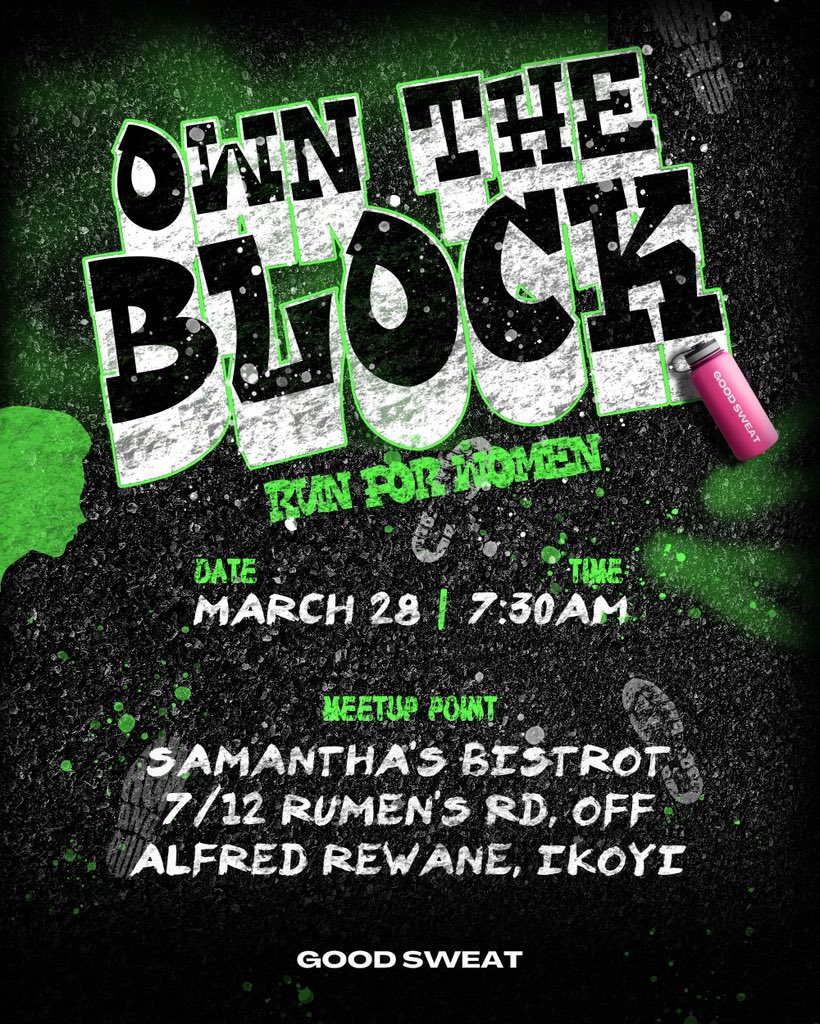 goodsweatrunclb's tweet photo. Our next run - Own The Block!

This month’s run is about claiming your space, showing up with intention, owning your pace and doing it together! 

We are, of course, also celebrating women this month!

You know what to do ⚡️

Register now - https://t.co/3FWAxd29Fv 🫶🏾 https://t.co/I5aU5O2gN7