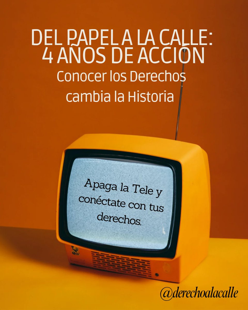 Un dia como hoy hace 4 años nació <a href="/derechoalacalle/">Derecho A la Calle</a> ✊🏽
Nació con una convicción clara: el derecho no puede quedarse en los libros ni en los estrados. El derecho es de la gente. Es herramienta. Es defensa. Es poder.

#DerechoALaCalle #DerechosFundamentales #AprendeTusDerechos