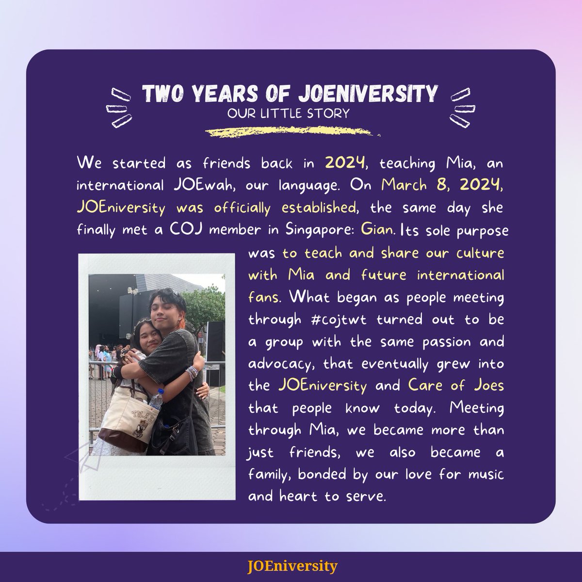 JOEniversity tweet media