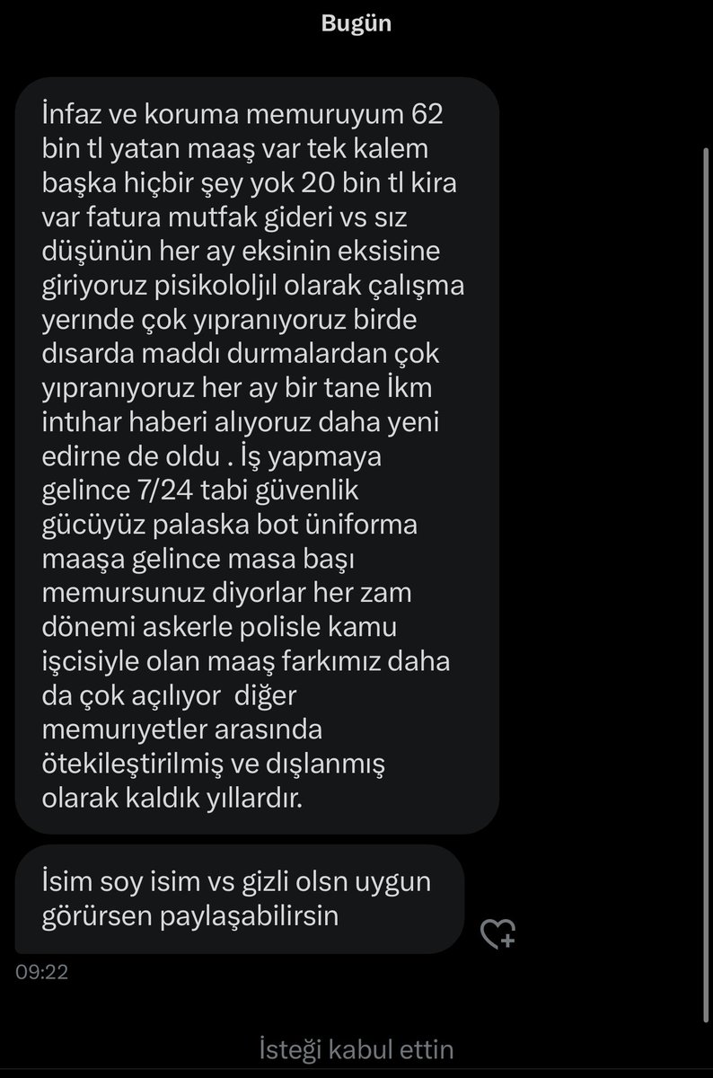 maashesabi's tweet photo. İnfaz koruma memuru takipçimizin mesajı; https://t.co/uSdrbKJLv8