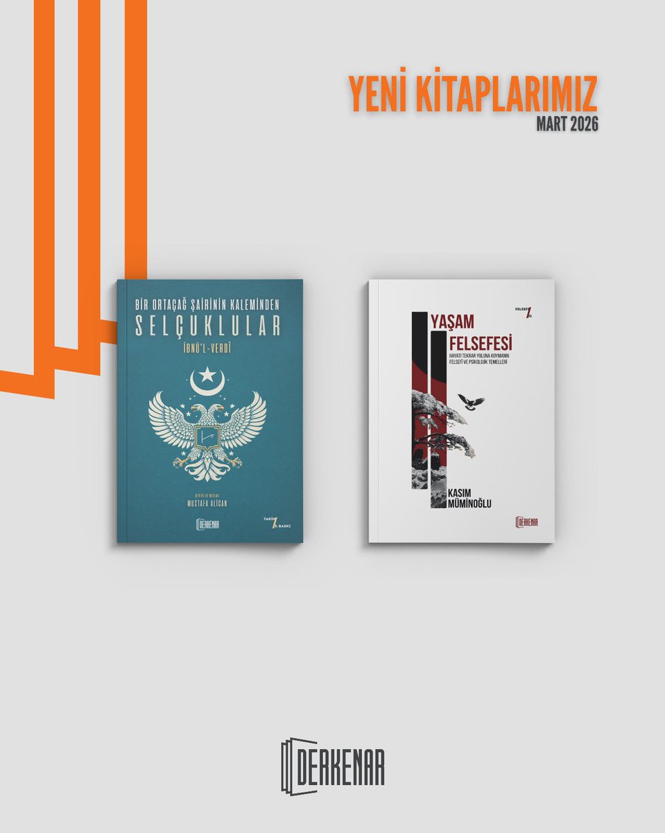 derkenaryayin's tweet photo. 📚 Yeni kitaplarımız... ✨️
.
.
.
.
.
#derkenarkitap #mustafaalican #felsefe #tarih #selçuklular https://t.co/O5FzYzggqb