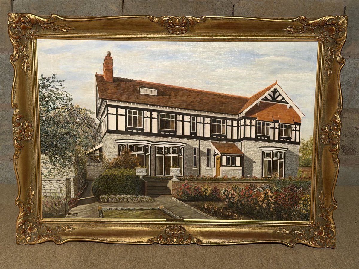 alexryans's tweet photo. @JeremyClarkson Hi Jeremy, sorting my late father’s estate, we have found a framed canvas of Ivanhoe Lodge in Conisborough, W. Yorks, which we have reason to believe you have an ancestral connection to. Is this something you may be interested in, along w/ the story behind it? https://t.co/FXrjXtz4eq