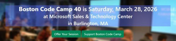 BostonCodeCamp tweet media