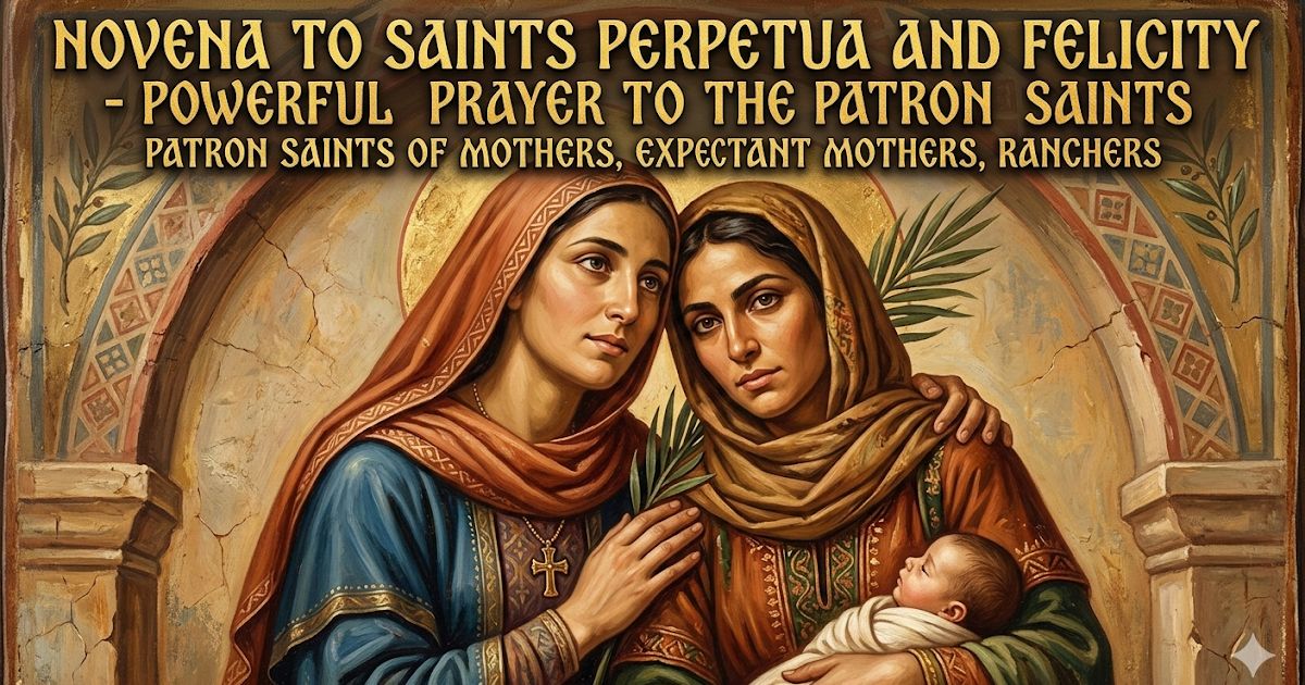 catholicnews1's tweet image. Easy Novena to Saints Perpetua and Felicity - Powerful Prayer to the Patron Saints of #Mothers, Expectant Mothers, Ranchers
catholicnewsworld.com/2026/03/easy-n…