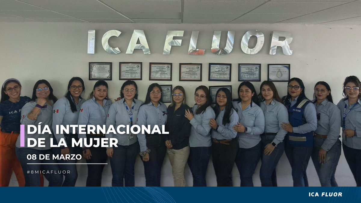 ICAFluorOficial's tweet photo. En ICA Fluor reconocemos la fuerza, el talento y la voz de las mujeres que transforman realidades todos los días. Hoy y siempre, reafirmamos nuestro compromiso con la equidad, el respeto y la inclusión para impulsar un futuro más justo y con igualdad de oportunidades. #8M #ICAF https://t.co/KW7GdtLxbP