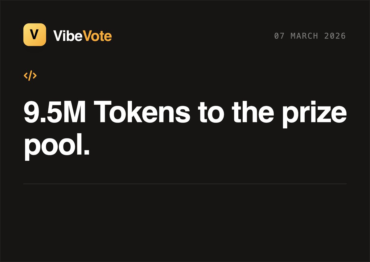Vibe Vote tweet media