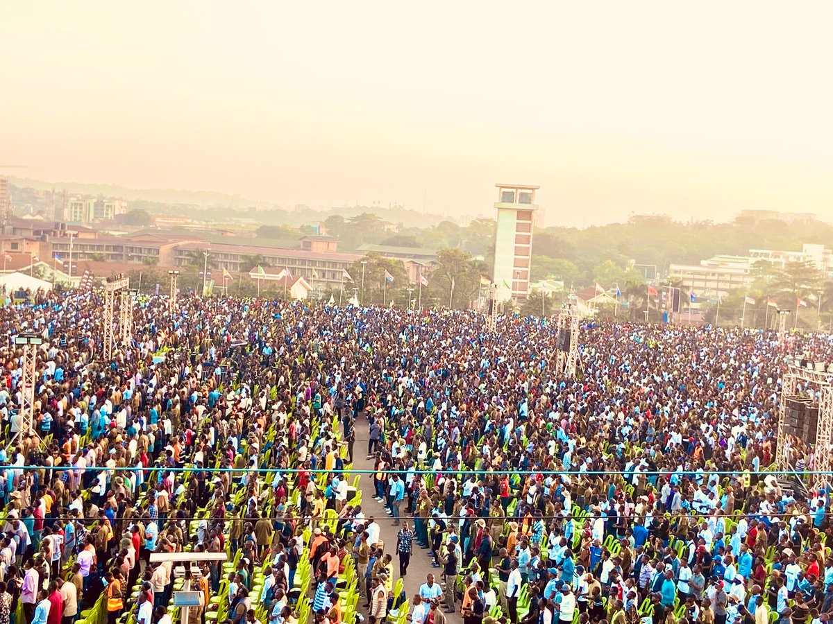 Over 1 million Men today gathered at phaneroo grounds just to hear the word of God.🔥

Apostle Grace Lubega is leading a move of God that have never been seen in this world ..🙌🏻

All the Glory  to our Lord Jesus Christ.🙏
#MenGatherIX