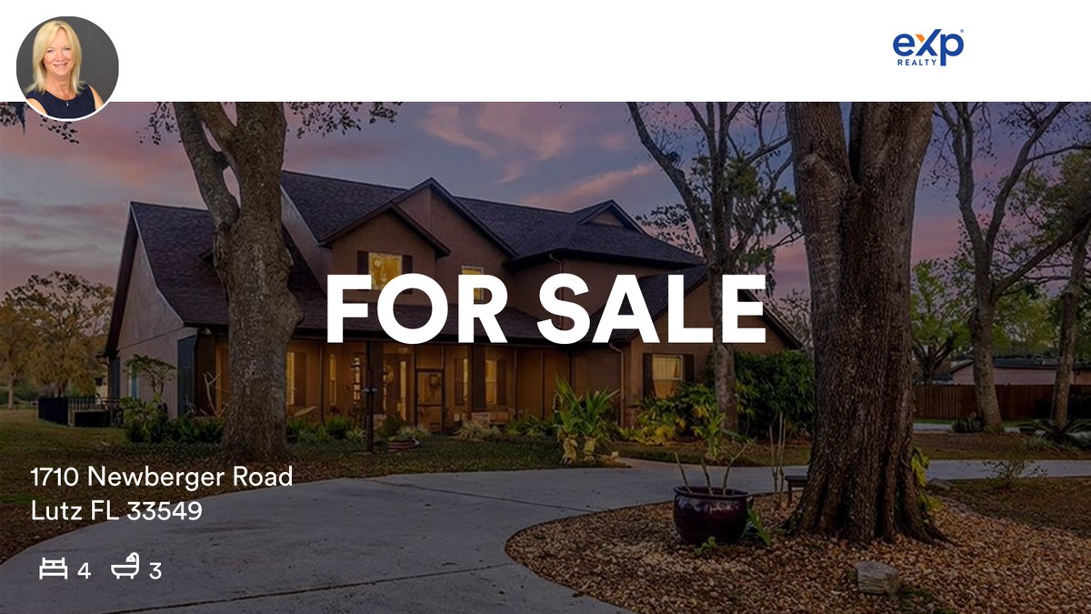 nancyjcross's tweet photo. 🛌 4 🛀 3
📍 1710 Newberger Road, Lutz, FL, 33549

My latest listing on RateMyAgent.
Salesperson SL3030945
https://t.co/YRb1RhaQ1Y

...
#ratemyagent #realestate https://t.co/vzEHQL7L9m