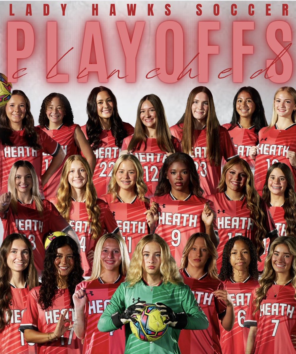 SoccerHeath's tweet photo. We punched our ticket. 🎟️

The Lady Hawks are headed to the PLAYOFFS! 🦅⚽️
Proud of this group and the fight they show every game.
#LadyHawks #RoadToPlayoffs #HawkPride https://t.co/KTx6QREX0E