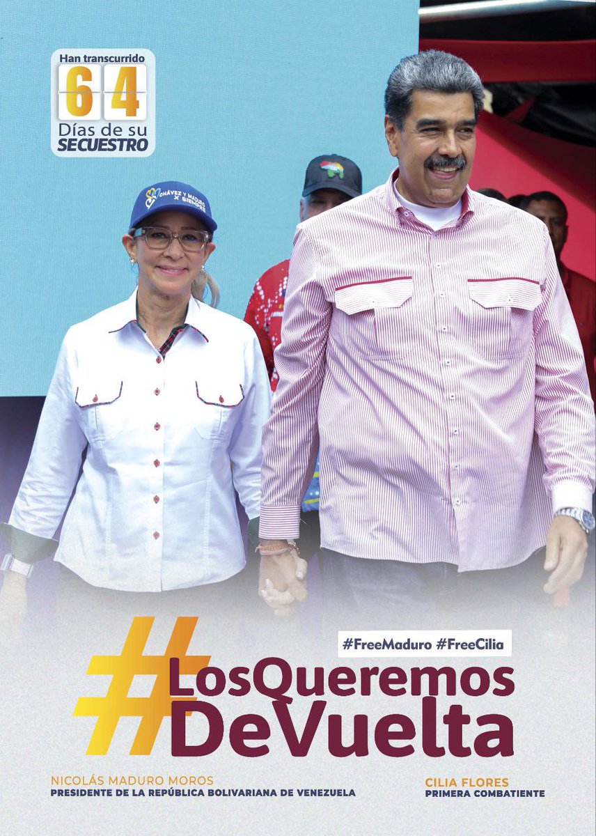 dpiloncita's tweet photo. @LucenaVilma @AnaGPinto1 @ANDR3Z77 @geminismg @zuldayomar @AlMomento_M @jaarreaza @Pajarorojo52 @yami2336 @mima_carmen Nuestra pareja presidencial es víctima directa de la guerra no convencional de EEUU contra Venezuela 🇻🇪 desde la llegada de la Revolución Bolivariana Permanente que le quitó poder hegemónico sobre nuestras riquezas. Nunca dejó de agredirnos. Hoy EEUU profundiza la ignominia. https://t.co/OtOWfJftCt