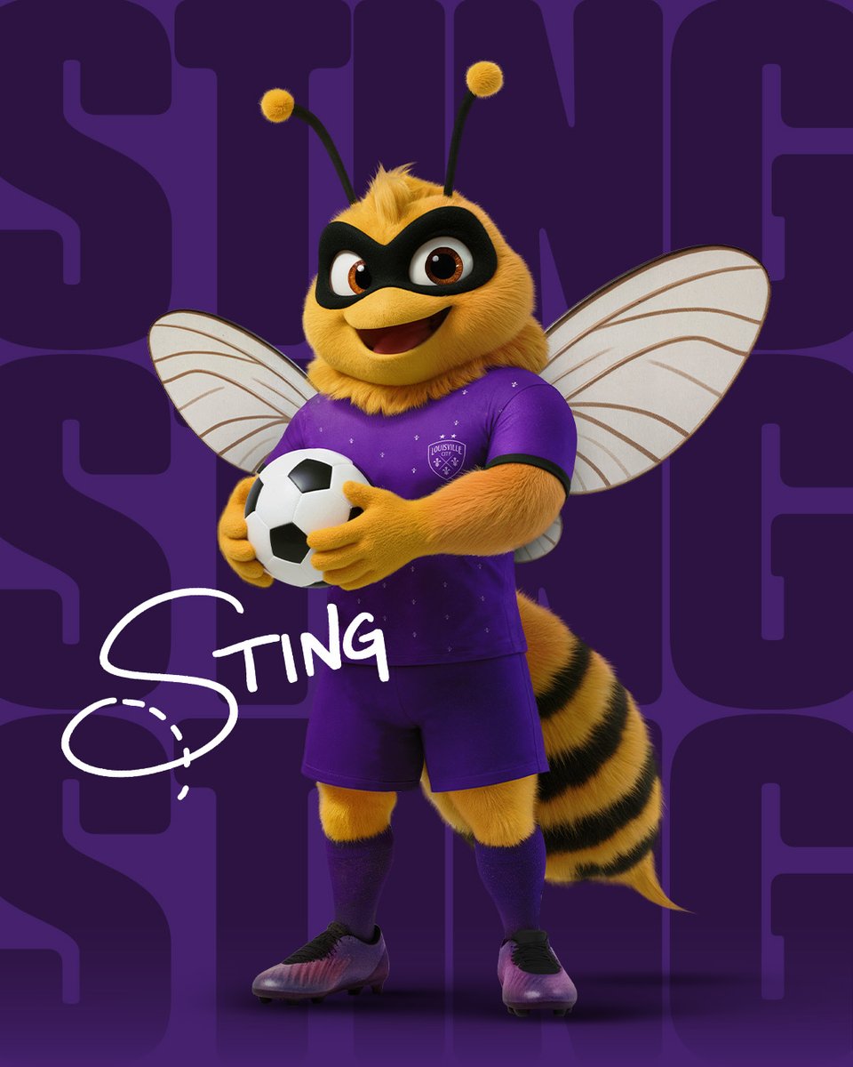 loucityfc's tweet photo. BRING the 𝐒𝐓𝐈𝐍𝐆 🐝💪

Big heart. Bold spirit. Sting has officially joined the boys in purple to bring 𝙡𝙚𝙜𝙚𝙣𝙙𝙖𝙧𝙮 Louisville energy to every match at @lynnfmlystadium.

Join our Kids Club ➡️ https://t.co/hhAsDowhgp https://t.co/hzt3pHzKKq