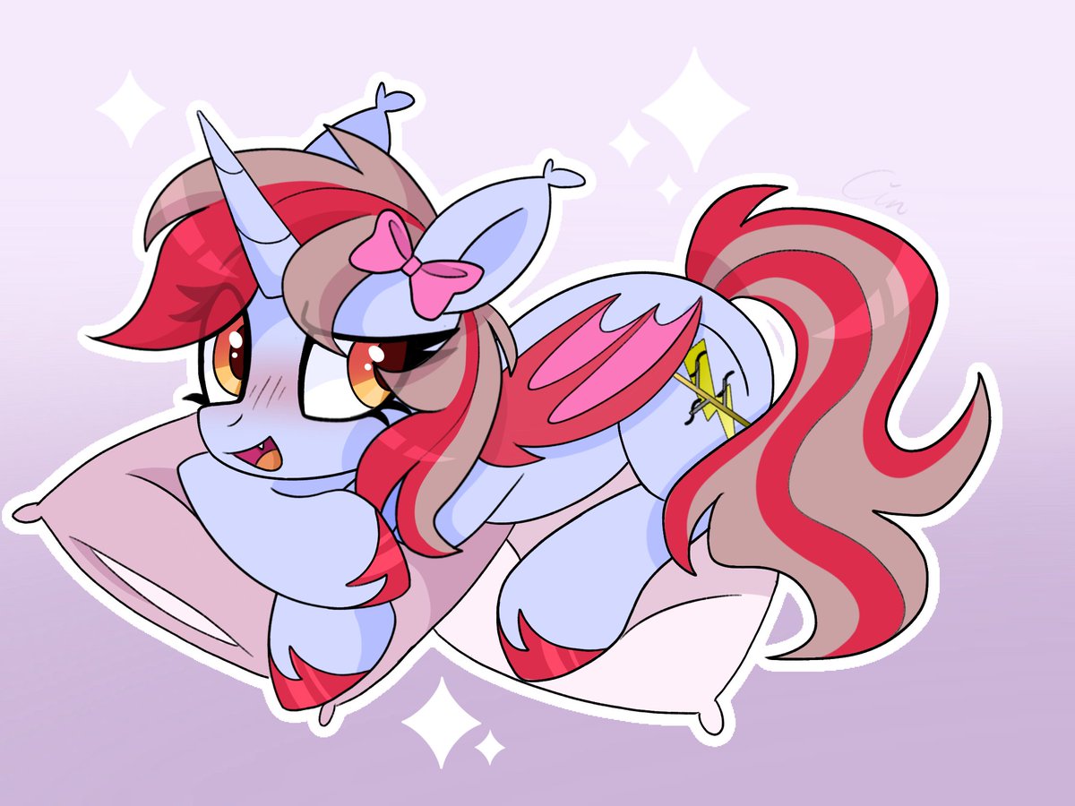 🎀Lil'Cinnamon/Bow unibat/irl mare tweet media