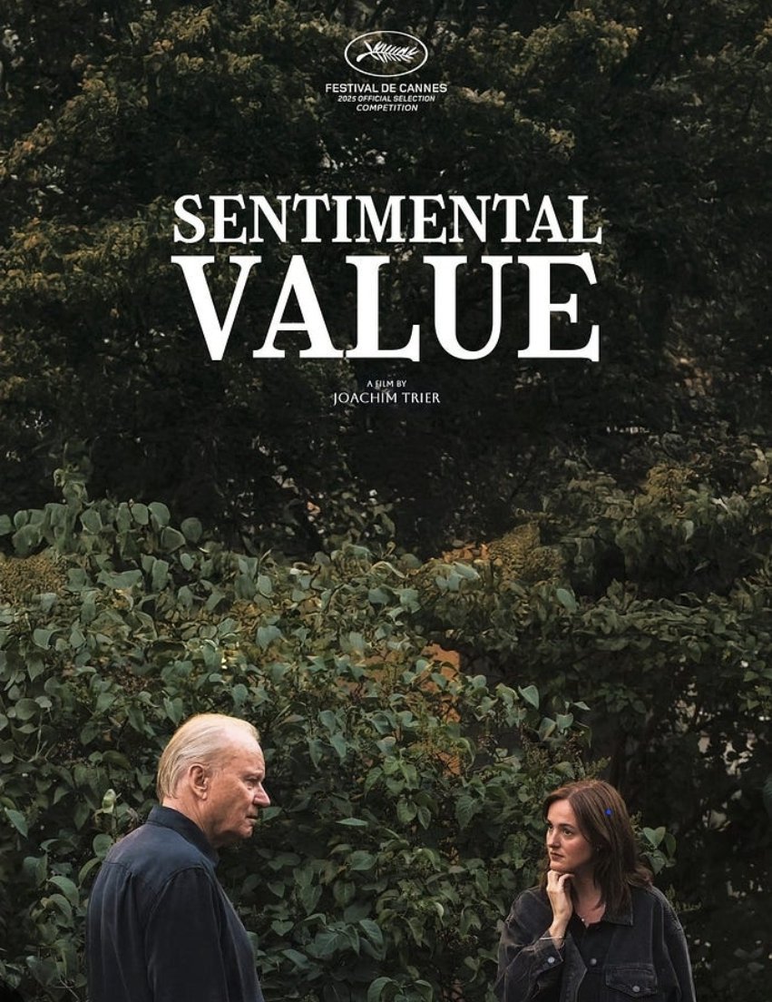 dmch80's tweet photo. La primera vez que la vi, me emocionó y con la segunda revisión, la compresión y sentimientos se profundizaron.
Un film que desnuda las relaciones humanas y familiares, desde la perspectiva del perdón.
#SentimentalValue mi favorita de esta temporada 📽🎬 https://t.co/o50bu2HfF4