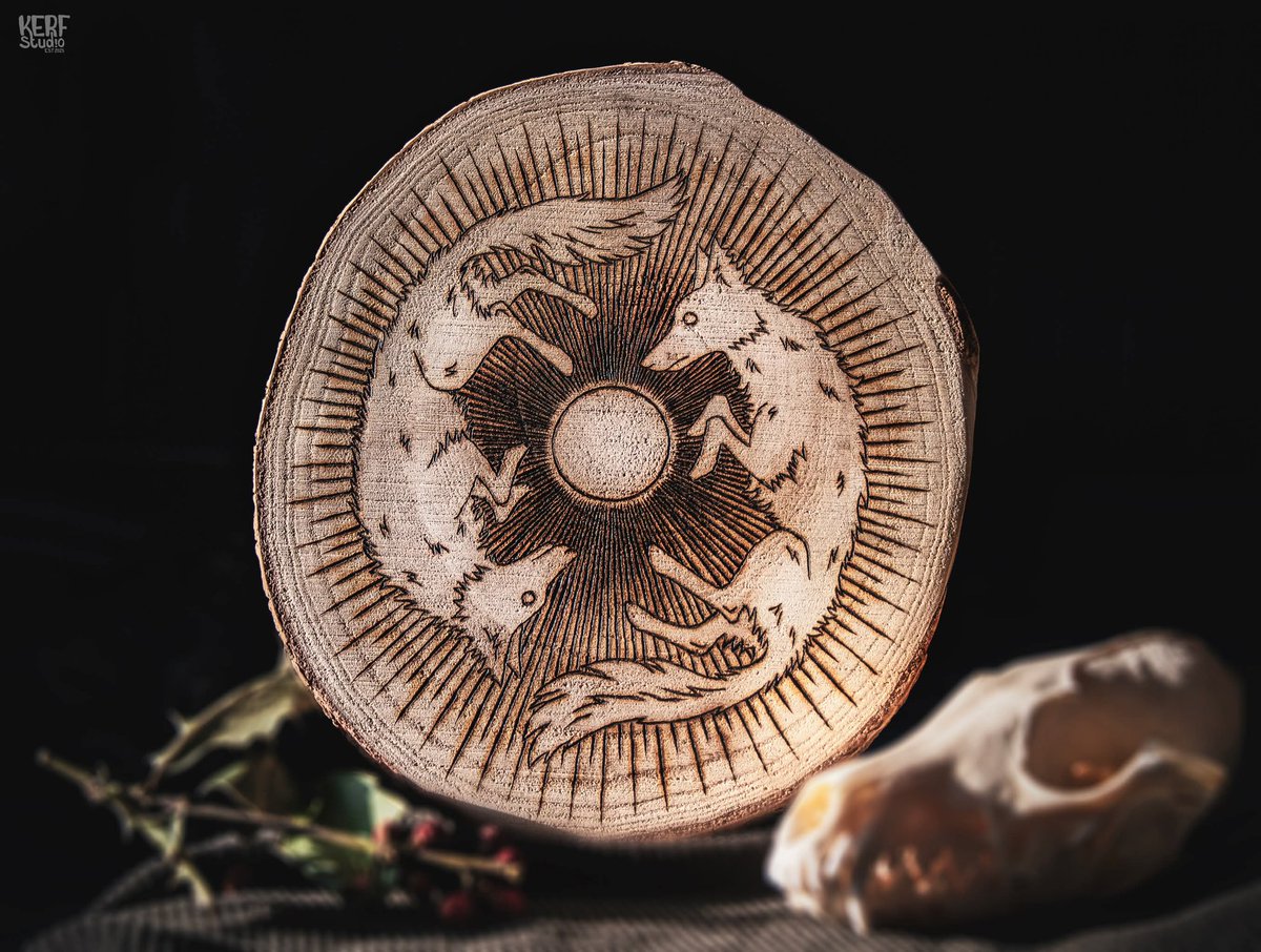 Stag &amp; Circle woodburning 🔥
Check it 🛒👇