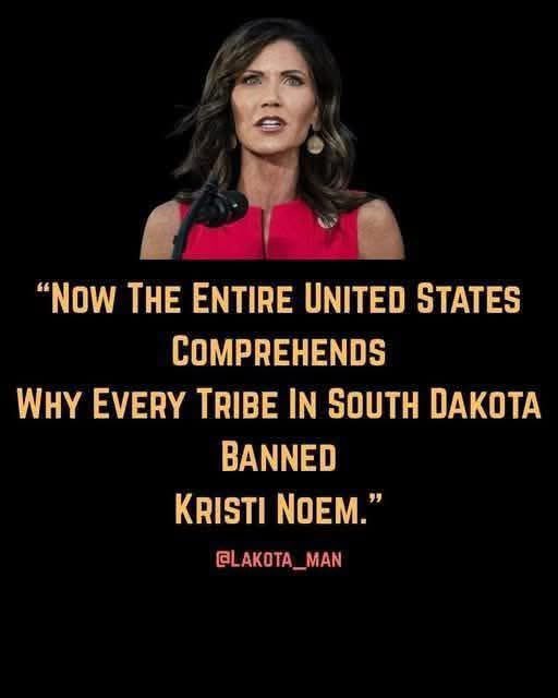 When Kristi Noem was governor of South Dakota every Native American in the state banned her from setting foot on their land. The entire country is now finding out why.
#truth #UnitedStates #government #america #politics #southdakota #nativeamerican #accountability