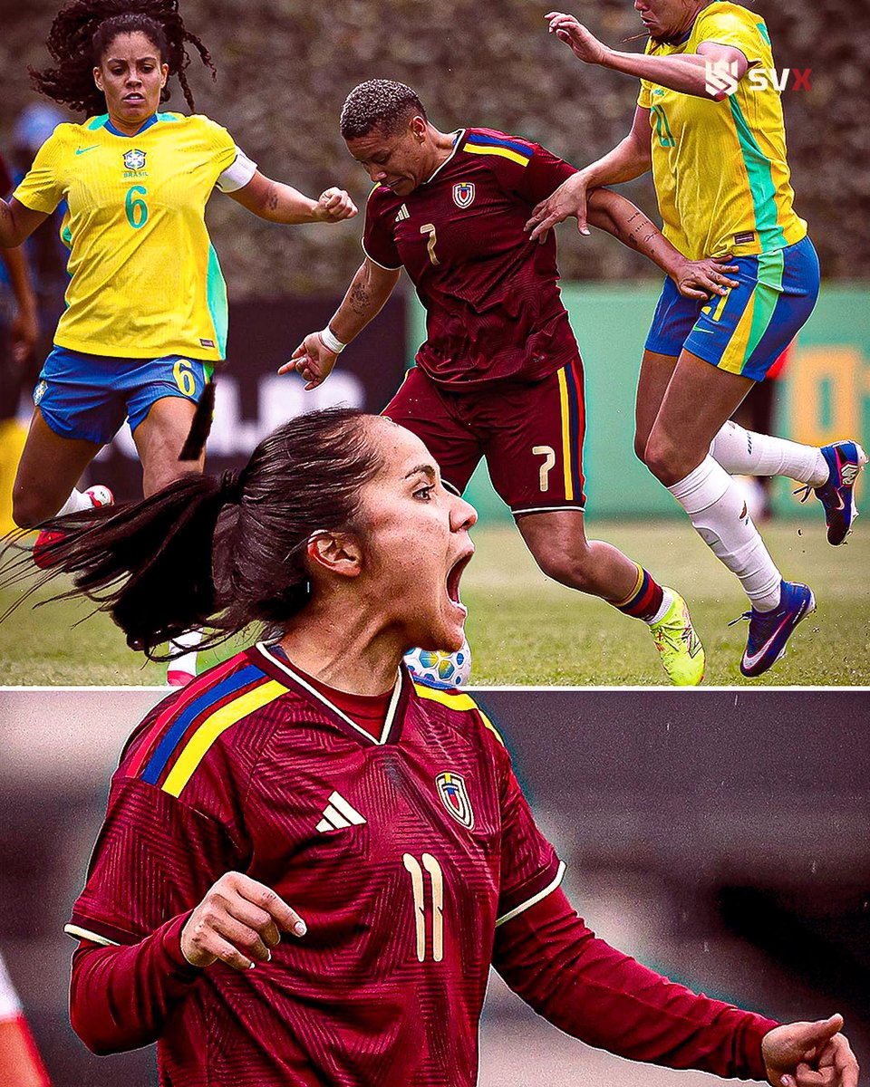 En la semana de la mujer, poco se está hablando de que <a href="/FemeninoFVF/">Vinotinto Femenina</a> se convirtió el pasado jueves en apenas la 𝗦𝗘𝗚𝗨𝗡𝗗𝗔 selección CONMEBOL que le gana a Brasil en 𝗧𝗢𝗗𝗔 la historia. Se impusieron (2-1) en un amistoso realizado en México con goles de Michelle Romero y