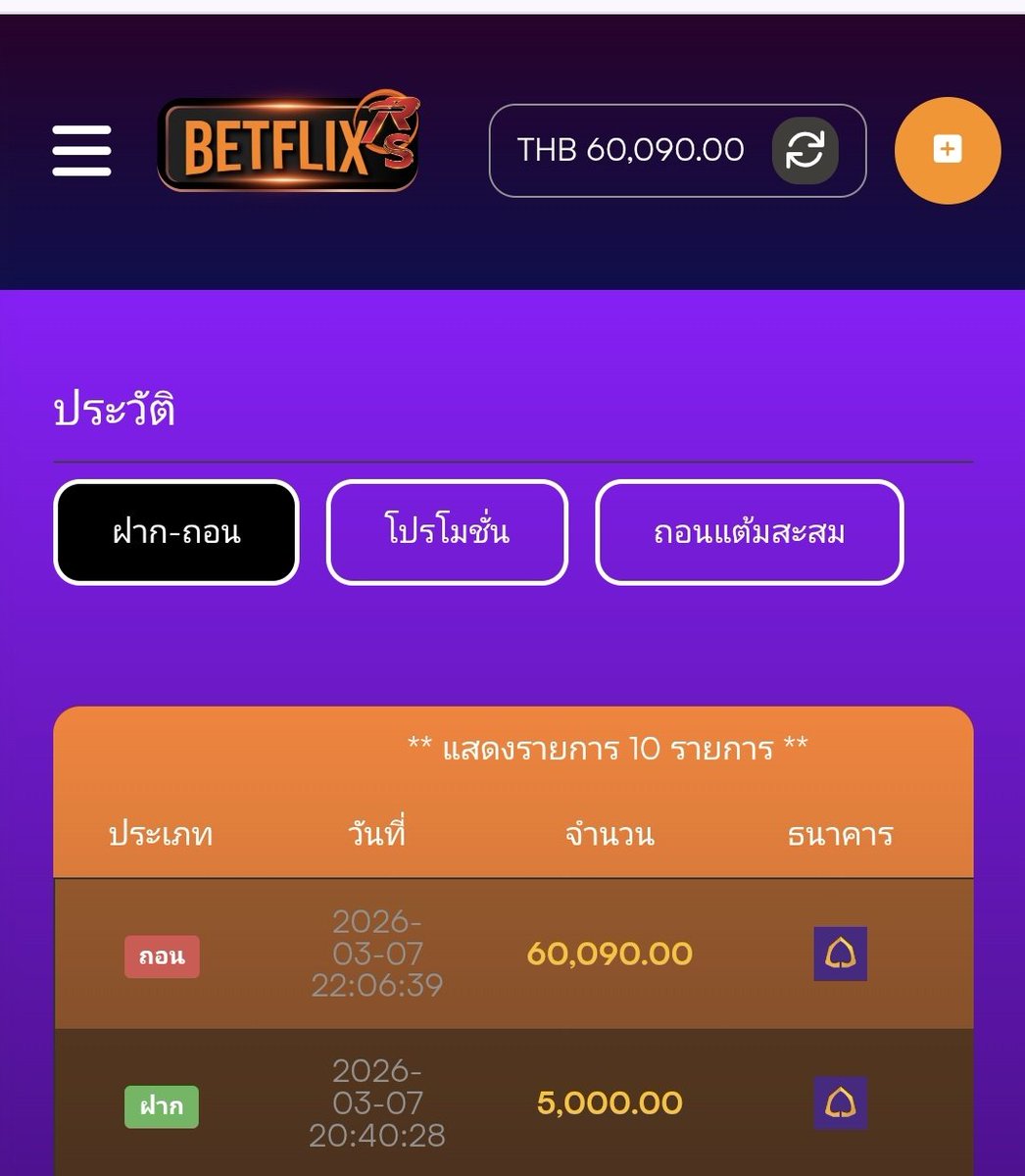 ทุน5000 แตก 60,000 ตอนแรกเข้าฟรีเบท 200 ได้9000 นี่กดปรับเบท500/10 ไปเลยจ้าโมโห ไหลนอกให้ 60,000กรี้ดดเริ่ดด

พิกัด
betflixrs.com/register/aff/T…

<a href="/Thekodomo787/">lord โคโดโมะ นักคณิตศาสตร์โอลิมปัส</a> #โคโดโมะ789