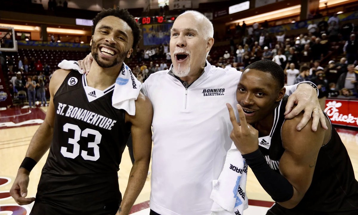 Mark Schmidt’s career at St. Bonaventure will never be defined or measured by his win total. He will be remembered for what he inherited, saving the program, and getting the best out of his players. THE GOAT 🐐
