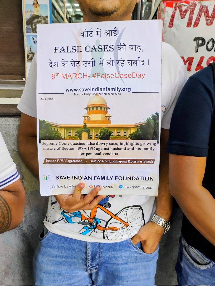 AshokD43262's tweet photo. #CorruptJudiciary and political class are misandrists 

They have waged war on men, children and senior citizens 

Marriage is no more sacred, became burden to man

This is why 8th March is ?

#HappyBurdensDay8thMarch #HappyFalsecaseDay #InternationalWomensDay #legalterorrorism https://t.co/UdA1L7CGrR