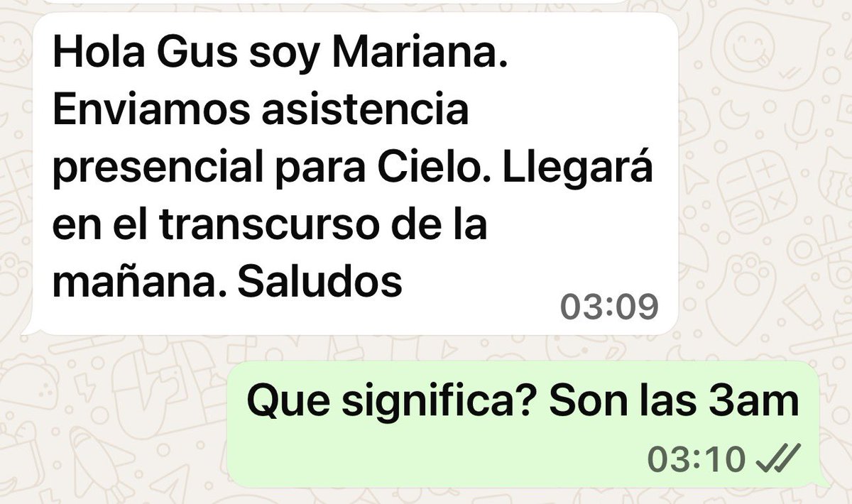 GusDeya's tweet photo. Increíble OSDE,  pido médico para mi hija de 14 años 3am y esto me responden. Luego llamé y me explicaron que no tienen pediatras de guardia así que tenía que esperar hasta las 8 de la mañana, no era una situación de riesgo de vida (por suerte) pero necesitaba atención. https://t.co/FpLjXybDtL