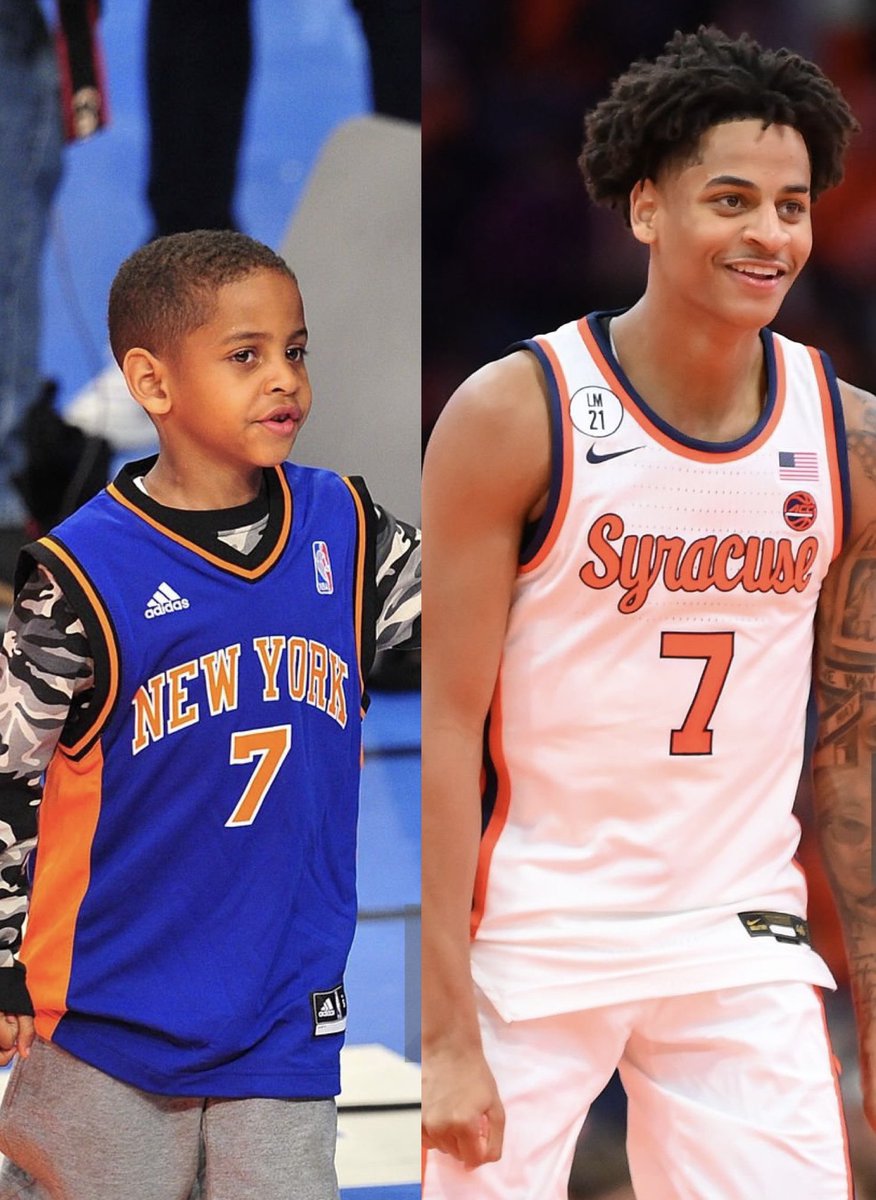 NBA_NewYork's tweet photo. Happy 19th birthday Kiyan Anthony 🎂 https://t.co/iqRDXxljkK