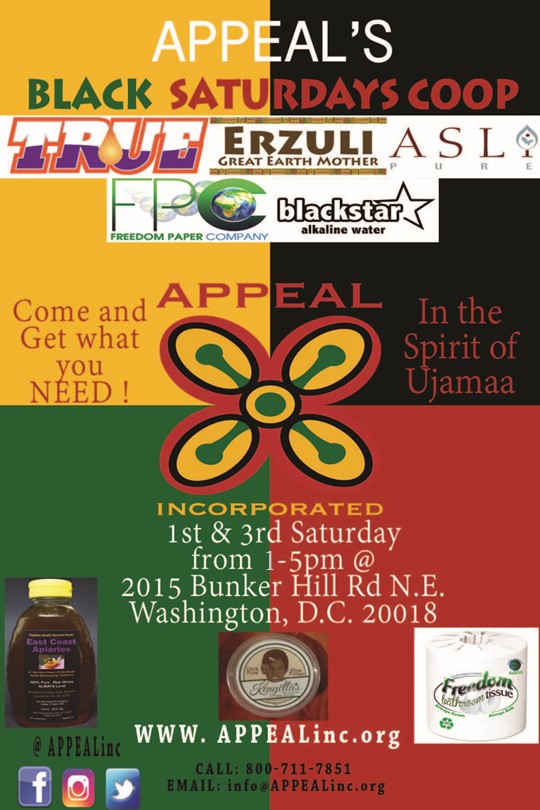 APPEALinc's tweet photo. TODAY: The Black Saturdays CO-OP and Farmers Market - Your One-Stop-Shop for Black Manufacturers - https://t.co/cVlZ3XSVsv https://t.co/GXj34rOano