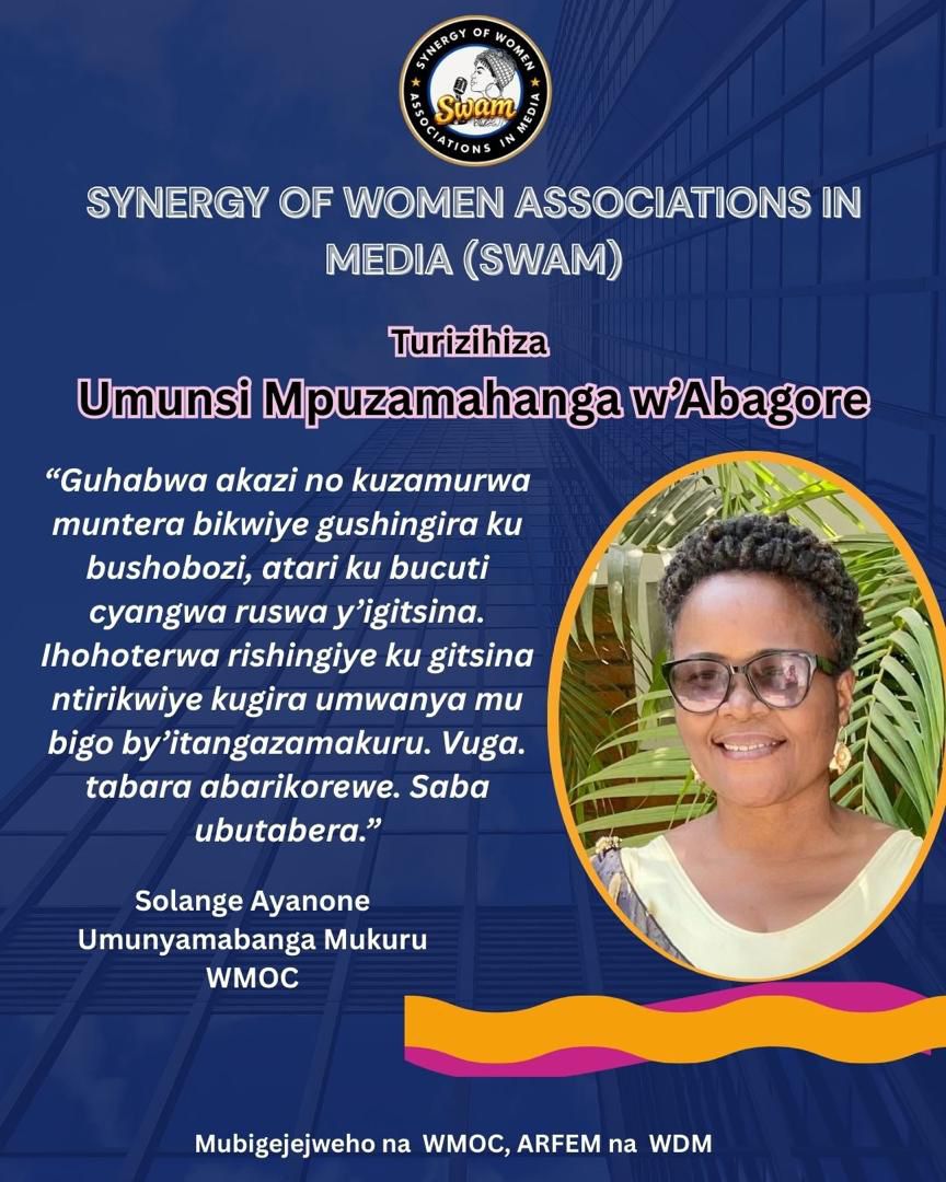 emmamarie2011's tweet photo. Guhabwa akazi bikwiye gushingira ku bushobozi, ubumenyi n’ubunyangamugayo, atari ku cyenewabo cyangwa ruswa.  #IWD #WomenInMedia       
@RwandaGender
@GenderMonitorRw
@PrimatureRwanda
@RMC_Rwanda 
@FemaleSynergyRw @SolangeAyanone https://t.co/ZRhQCtMPXR