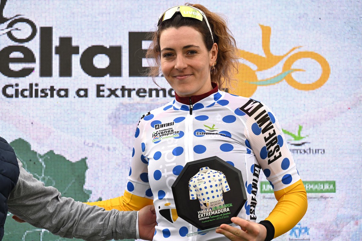 TeamCOFIDIS's tweet photo. Top 🔟 et un maillot distinctif 👊

L’étape s’est finalement jouée au sprint. Ema Comte décroche la 9e place, devant Nikola Noskova 11e.
Grâce à son échappée, Marion Borras s’empare du maillot des sprints intermédiaires. 

Top 🔟 and a distinctive jersey 👊

The stage eventually came down to a bunch sprint. Ema Comte finished 9th, ahead of Nikola Noskova in 11th.
Thanks to her breakaway, Marion Borras claimed the intermediate sprints jersey.

#VueltaExtremadura 📷 Getty Images